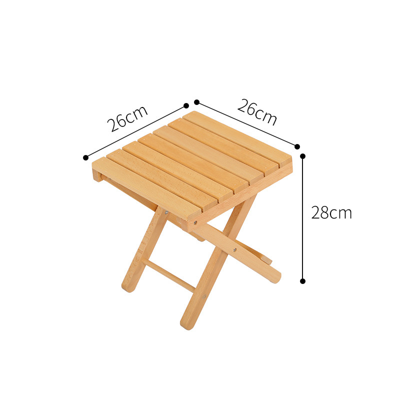 V888-ELOSUNG1089-202460-00 Outdoor folding single stool-log color - Image 1
