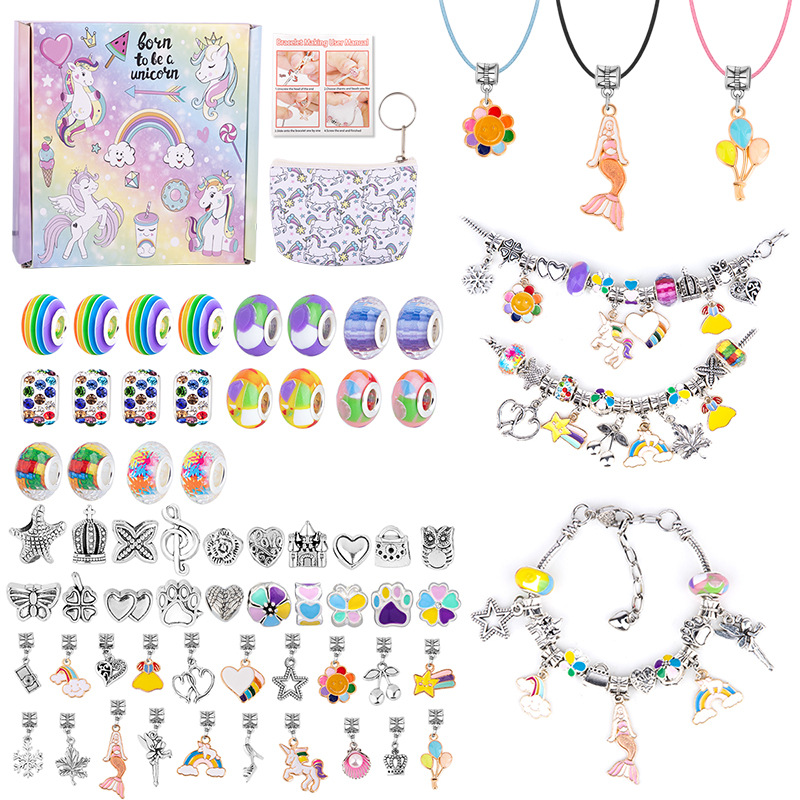 V888-ELOSUNG11900-210493-00 DIY Children's Bracelet Kit - Bead Craft Puzzle Gift Set for Creative Play - Image 1