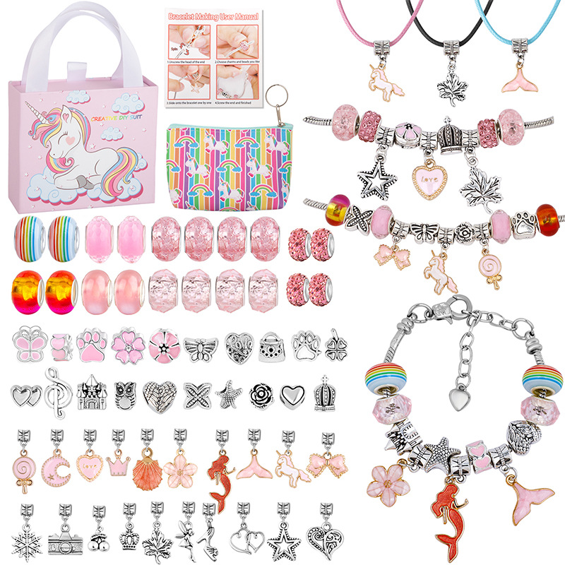 V888-ELOSUNG11901-210494-00 DIY Children's Bracelet Kit - Bead Craft Puzzle Gift Set for Creative Play - Image 1