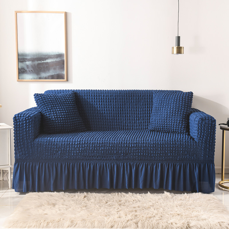 V888-ELOSUNG1218-202515-00 Elastic sofa cover blue (145-185cm) - Image 1