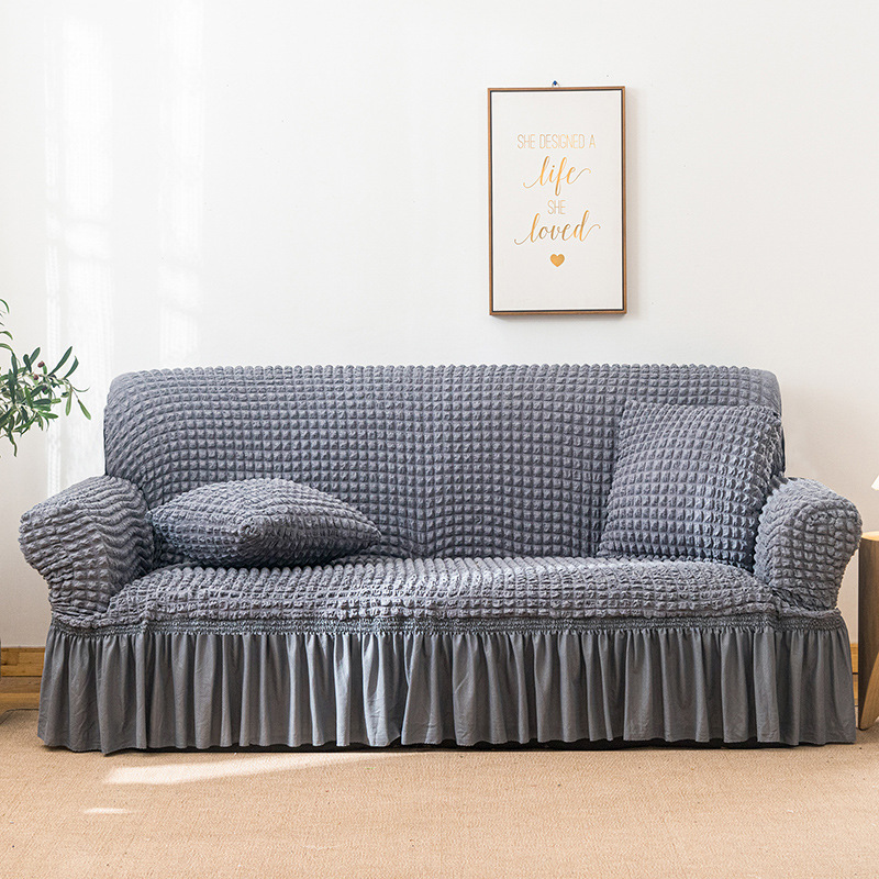 V888-ELOSUNG1234-202382-00 Elastic sofa cover Grey (190-230cm) - Image 1