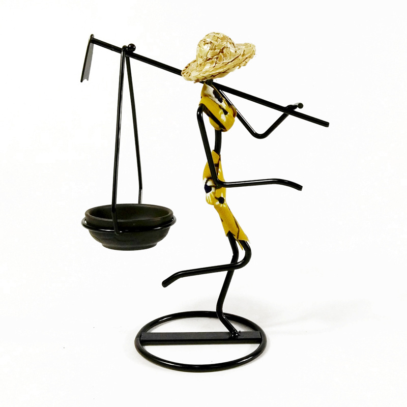V888-ELOSUNG12488-212109-00 Gold Modern Iron Art Candle Holder - Stylish Decorative Candle Stand for Living Room, Dining Room, and Study - Image 1