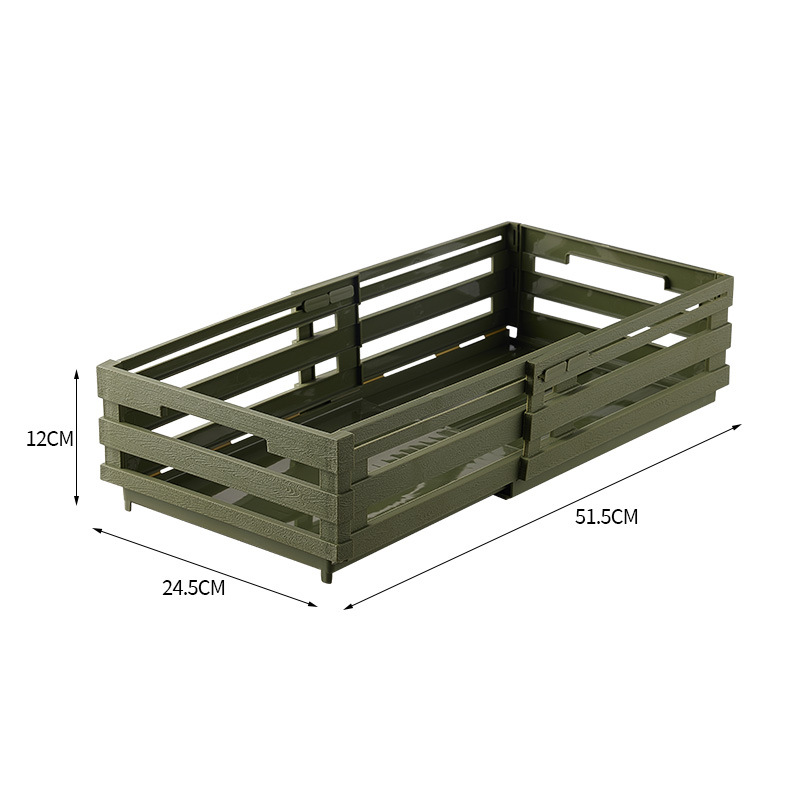 V888-ELOSUNG12530-212277-00 Green Foldable Industrial Storage Crates - Portable Outdoor Collapsible Storage Box for Home and Travel - Image 1