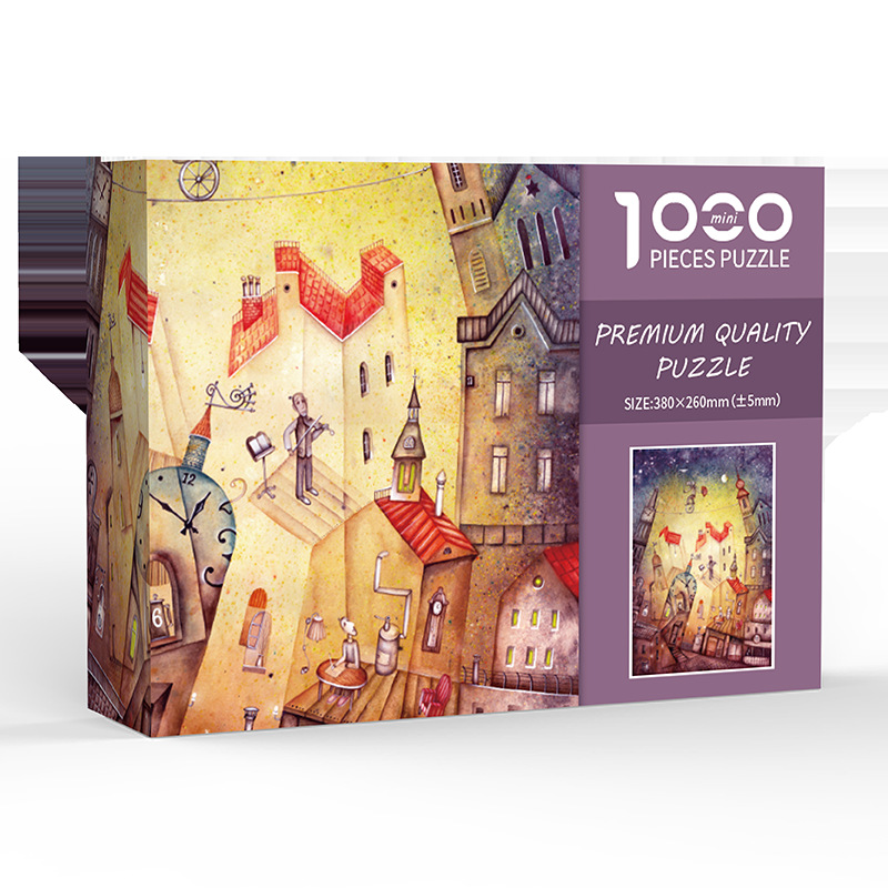 V888-ELOSUNG12620-213502-00 Exotic City DIY 1000-Piece Paper Puzzle - Creative Educational Toy for Family Fun - Image 1