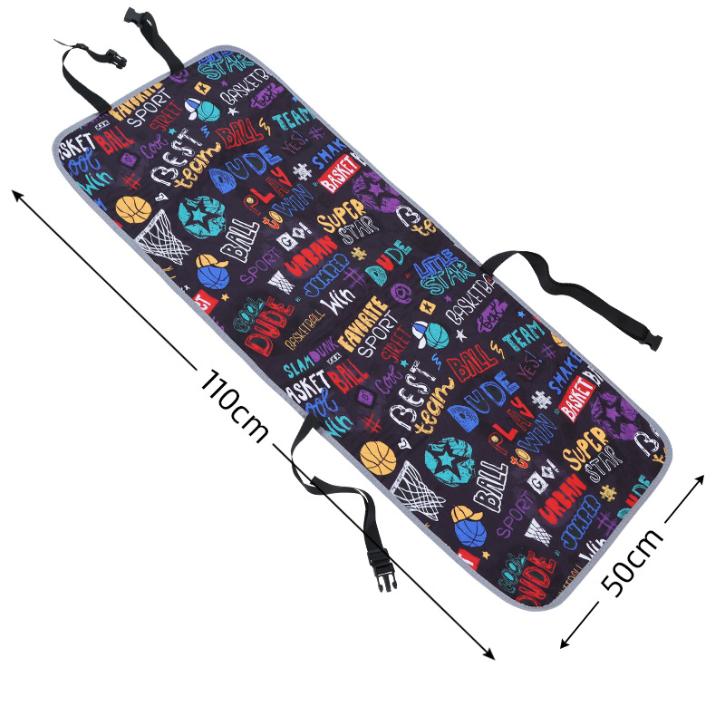 V888-ELOSUNG12722-212817-00 Graffiti Dog Car Seat Cover - Waterproof & Scratch-Resistant Pet Seat Protector - Image 1