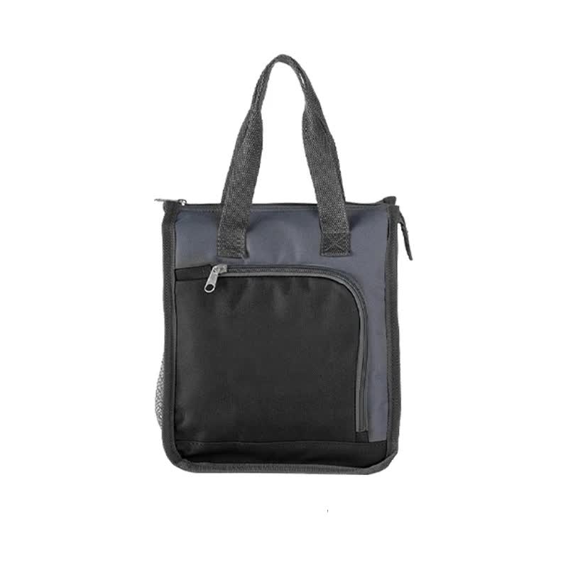 V888-ELOSUNG12785-213343-00 Black Portable Insulated Lunch Bag for Office, Picnic, and Grocery Use - Image 1