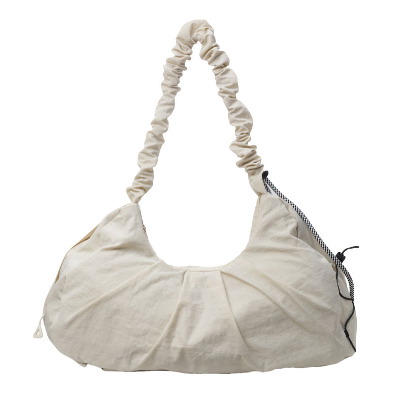 V888-ELOSUNG13118-210343-00 White Fashionable Lightweight Shoulder Bag - Compact Fitness Yoga Sports Bag for Women, Casual Training Bag - Image 1