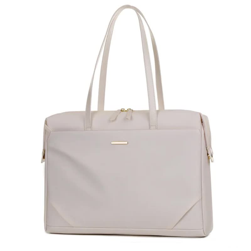 V888-ELOSUNG13204-210622-00 White Women’s Work Tote Bag – New Fashionable Laptop Bag, Large Capacity Business Briefcase, Commute & Office Tote - Image 1