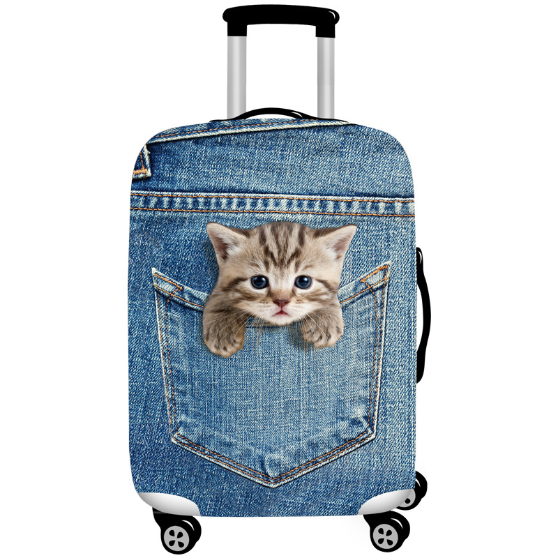 V888-ELOSUNG13435-211919-00 XL 29-32 Inch Elastic Luggage Cover with Zipper, Travel Suitcase Protector, Scratch Resistant Luggage Cover - Image 1