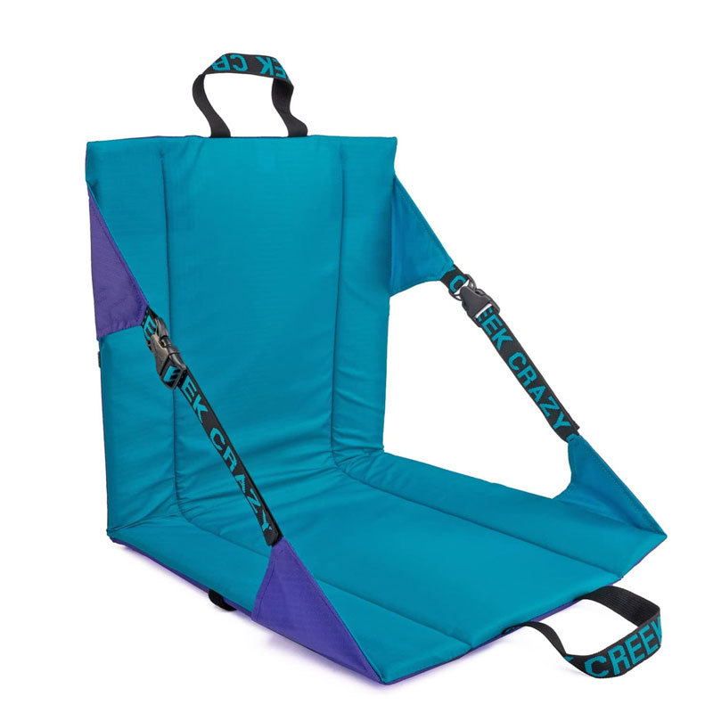 V888-ELOSUNG13518-211796-00 Blue Portable Outdoor Camping Seat Pad with Backrest, Foldable & Waterproof Concert Cushion, 600D Oxford Fabric, Ideal for Hiking & Picnics - Image 1