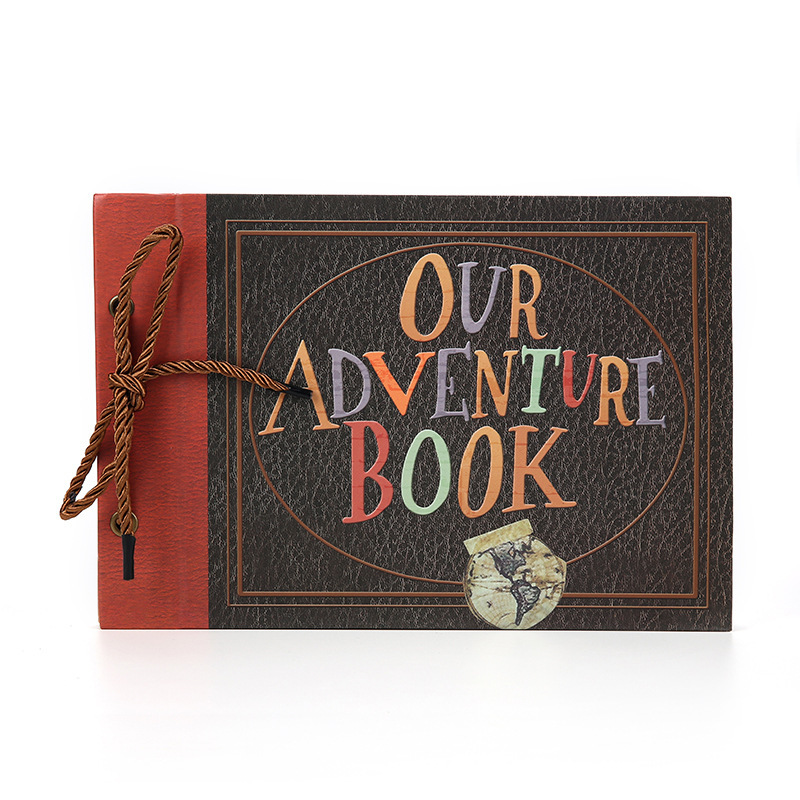 V888-ELOSUNG13917-213444-00 29*19CM 2 Pcs Vintage DIY Scrapbook Photo Album - Our Adventure Book for Travel and Memories - Image 1