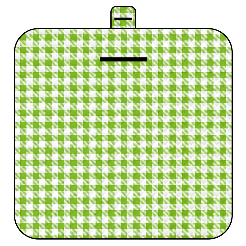 V888-ELOSUNG15057-211892-00 Thickened Waterproof Picnic Blanket - Portable Outdoor Beach Mat for Camping and Hiking 150*200cm(Green Plaid) - Image 1