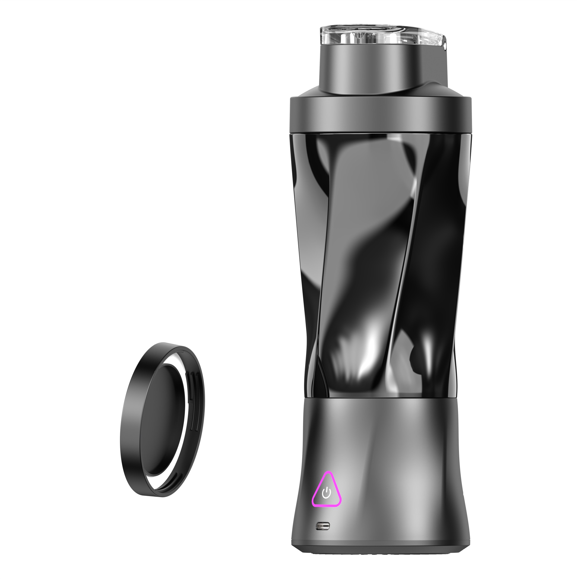 V888-ELOSUNG15112-211768-00 Black High-Powered Portable Blender - Large-Capacity, Ice-Crushing On-the-Go Juicer - Image 1