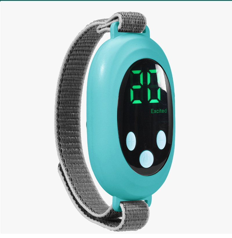 V888-ELOSUNG15117-211798-00 Green Portable Sleep Aid Device - EMS Pulse Relaxation & Stress Relief Gadget with LED Display, Adjustable Wrist Strap - Image 1