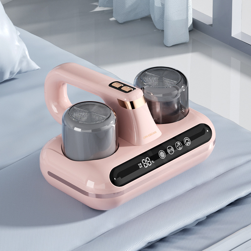 V888-ELOSUNG15134-212187-00 Pink Without humidity display Wireless Dust Mite Vacuum Cleaner with UV Sterilization and 10000Pa Suction - Model HK-518 - Image 1