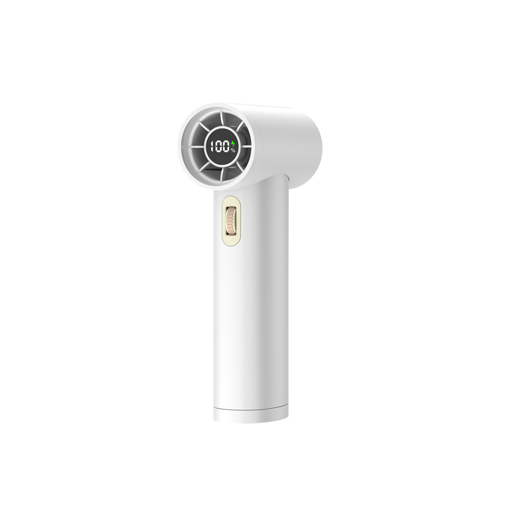 V888-ELOSUNG15369-213611-00 White Portable High-Speed Turbo Fan with 2000mAh Battery and Multiple Attachments - Image 1