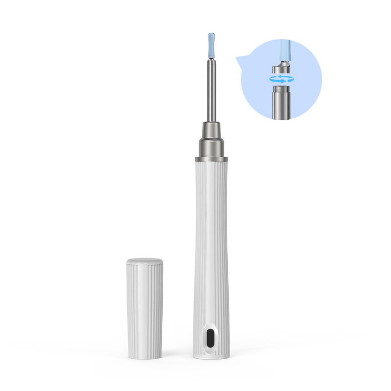 V888-ELOSUNG15490-214148-00 White Smart Visual Ear Cleaning Stick with 1080P Camera and Rechargeable Battery - Image 1