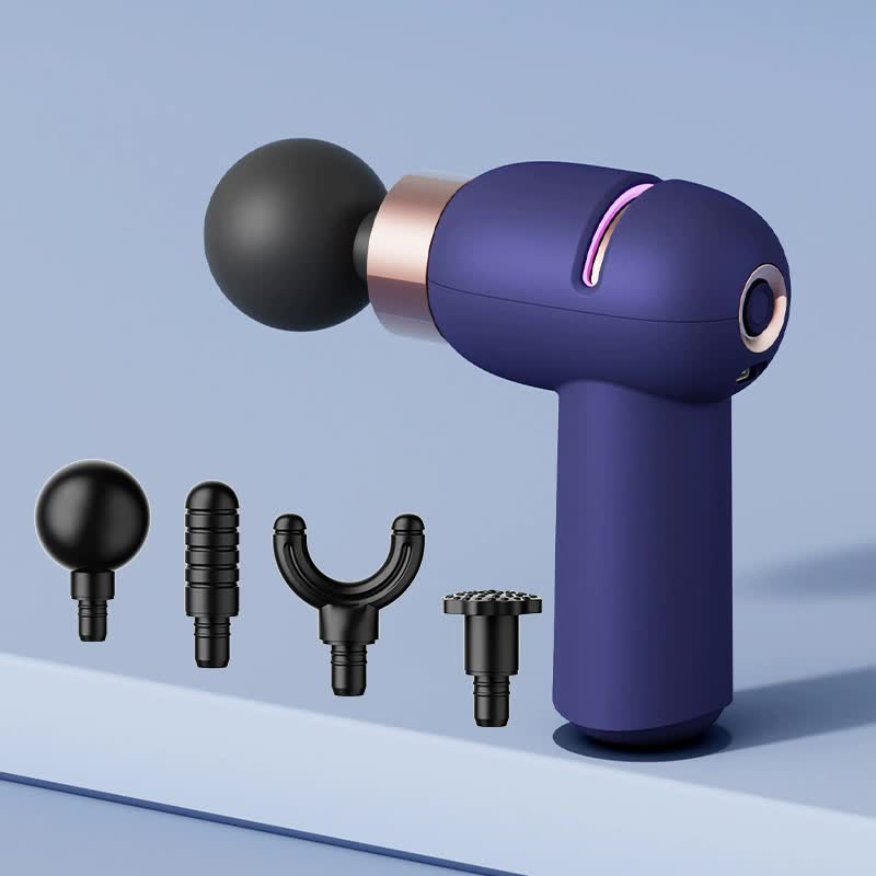 V888-ELOSUNG15526-214597-00 LC-005-Purple Portable Mini Massage Gun - Quiet Muscle Massager with 6 Speeds - Image 1