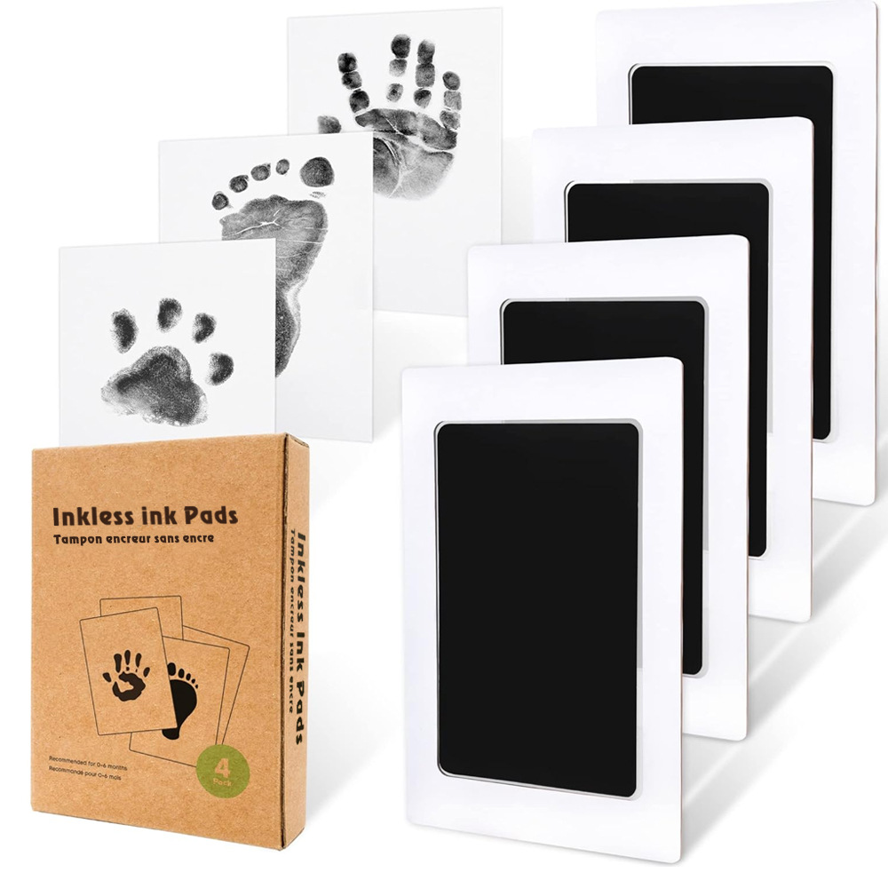 V888-ELOSUNG15577-214305-00 Pet and Baby Safe Inkless Paw & Handprint Memory Kit - 4PCS - Image 1