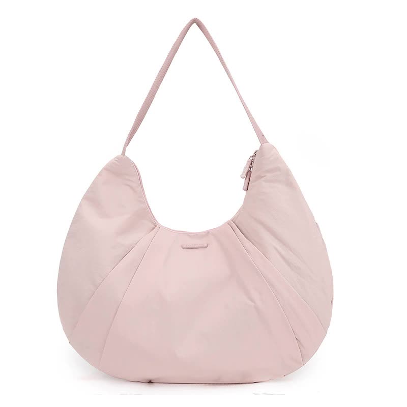 V888-ELOSUNG15741-215548-00 Pink Waterproof Nylon Lightweight Tote Shoulder Bag - Stylish and Spacious for Daily Commute and Outdoor Activities - Image 1