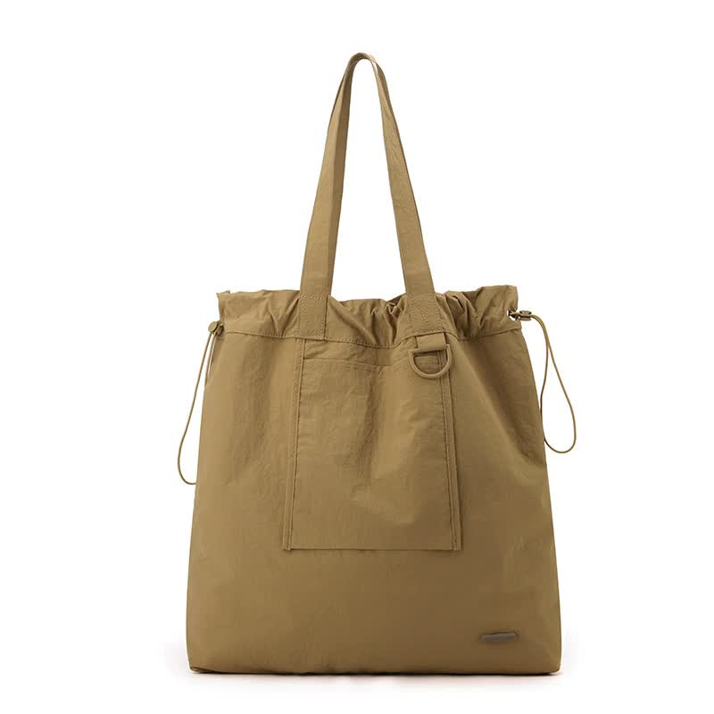 V888-ELOSUNG15801-216232-00 Coffee Large Capacity Tote Bag - Lightweight Single Shoulder Bag for Commute, Casual Outings, and Shopping - Image 1