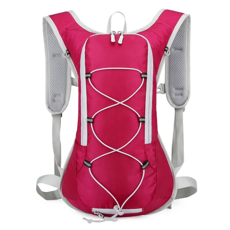 V888-ELOSUNG15929-216527-00 Rose Red Outdoor Sports Hydration Backpack for Running, Hiking, and Cycling - Lightweight and Waterproof - Image 1