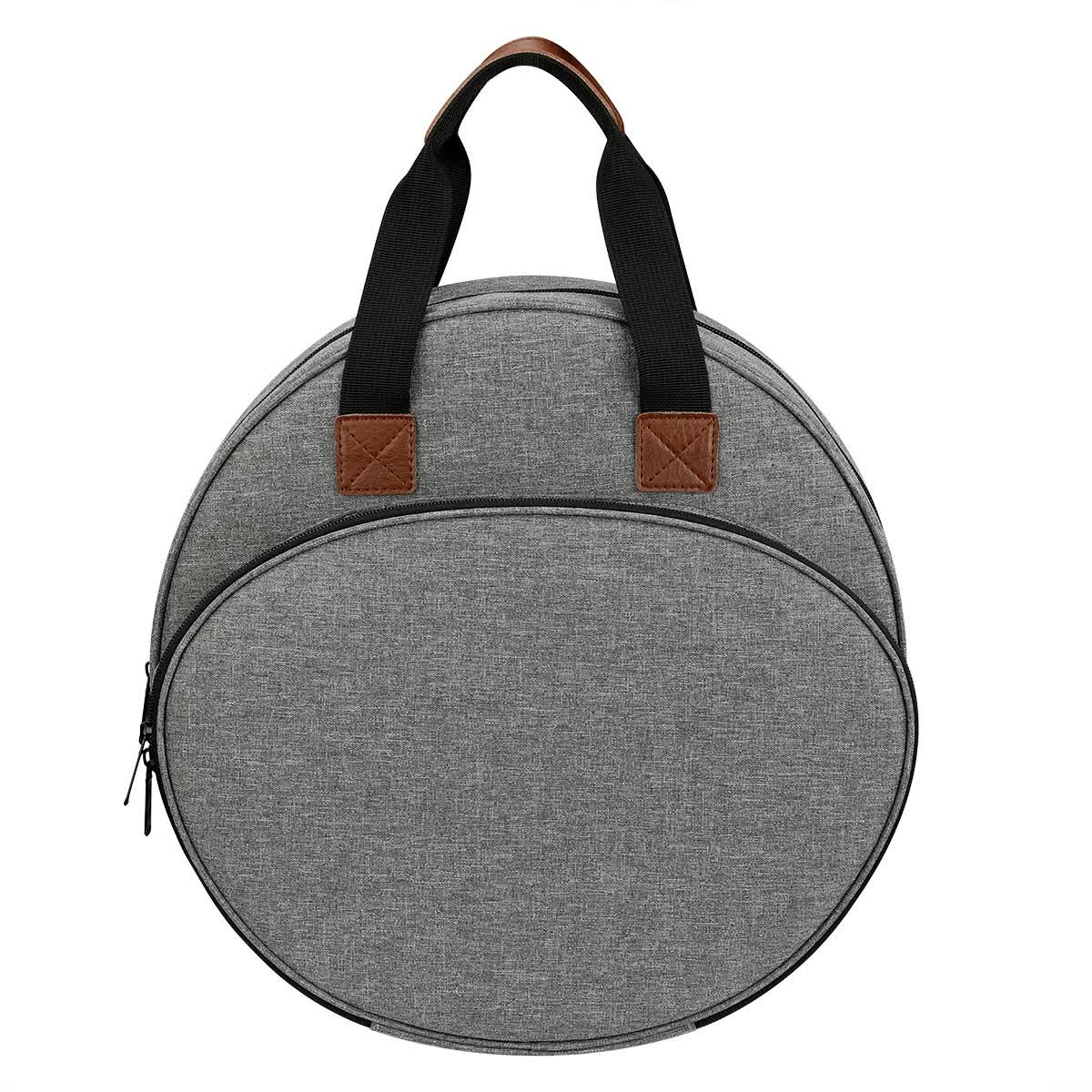 V888-ELOSUNG15978-216862-00 Grey Multi-Pocket Embroidery Storage Bag - Oxford Cloth Handbag Organizer for Cross-Stitch and Thread Storage - Image 1