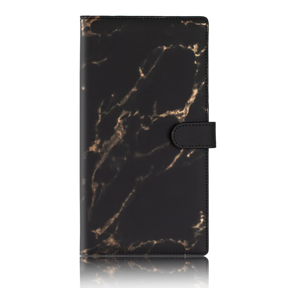 V888-ELOSUNG16086-214405-00 Black Marble Sparkling Document Organizer Wallet - 24x12.8cm, Lightweight and Durable - Image 1