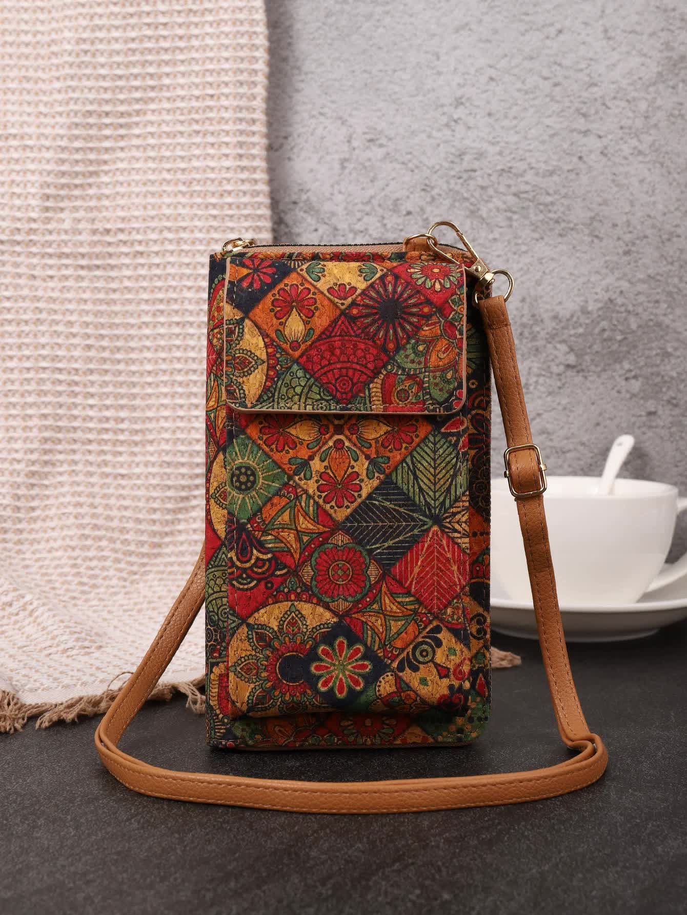 V888-ELOSUNG16311-215744-00 F Elegance Vintage Bohemian Style Wallet with Multi-Compartment Design - Large Capacity Zipper Clutch for Women - Image 1