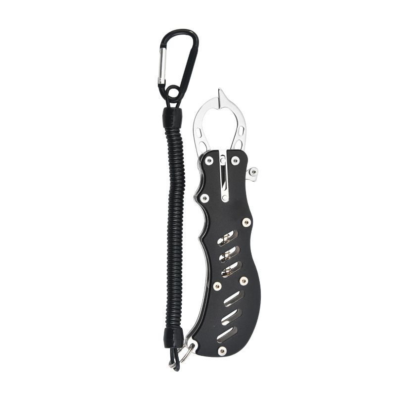 V888-ELOSUNG16617-216894-00 2 PCS Black Multi-Function Fishing Hook Remover Tool - Durable, Lightweight, and Compact - Image 1
