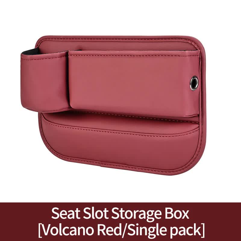 V888-ELOSUNG16708-222279-00 2 PCS Red-right Car Seat Gap Storage Box - Practical Car Organizer, Gap Filler for Easy Access and Extra Storage - Image 1