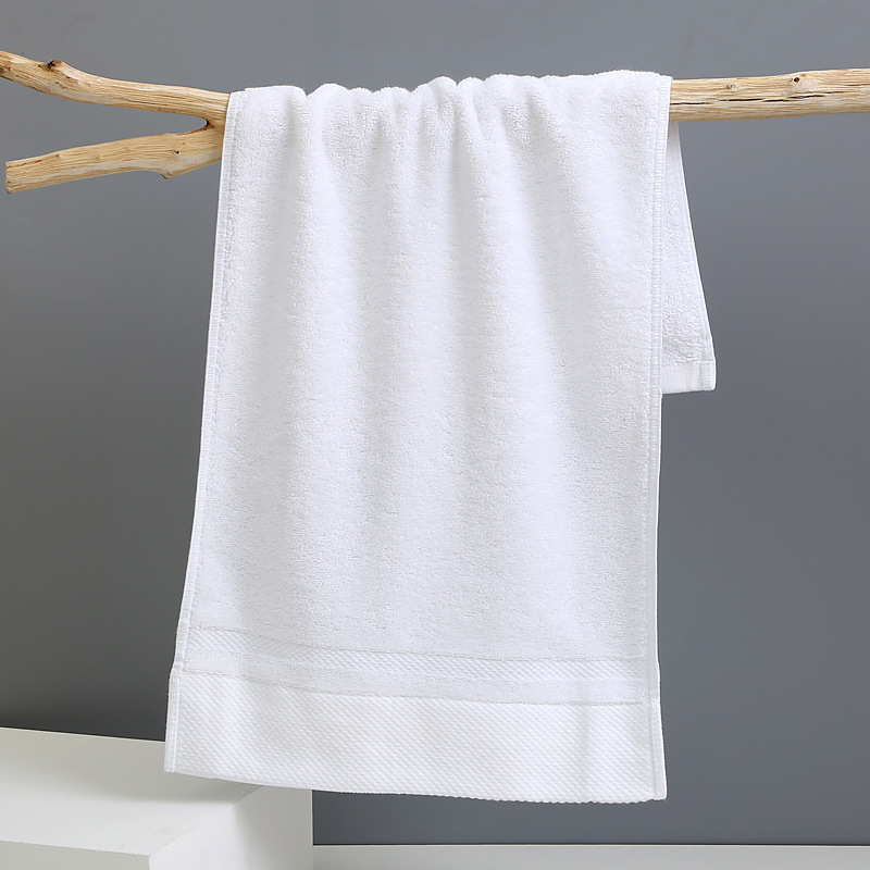 V888-ELOSUNG16765-223334-00 White Luxury 100% Cotton Face Towel Set - 3-Piece Thick & Absorbent Towels - Image 1