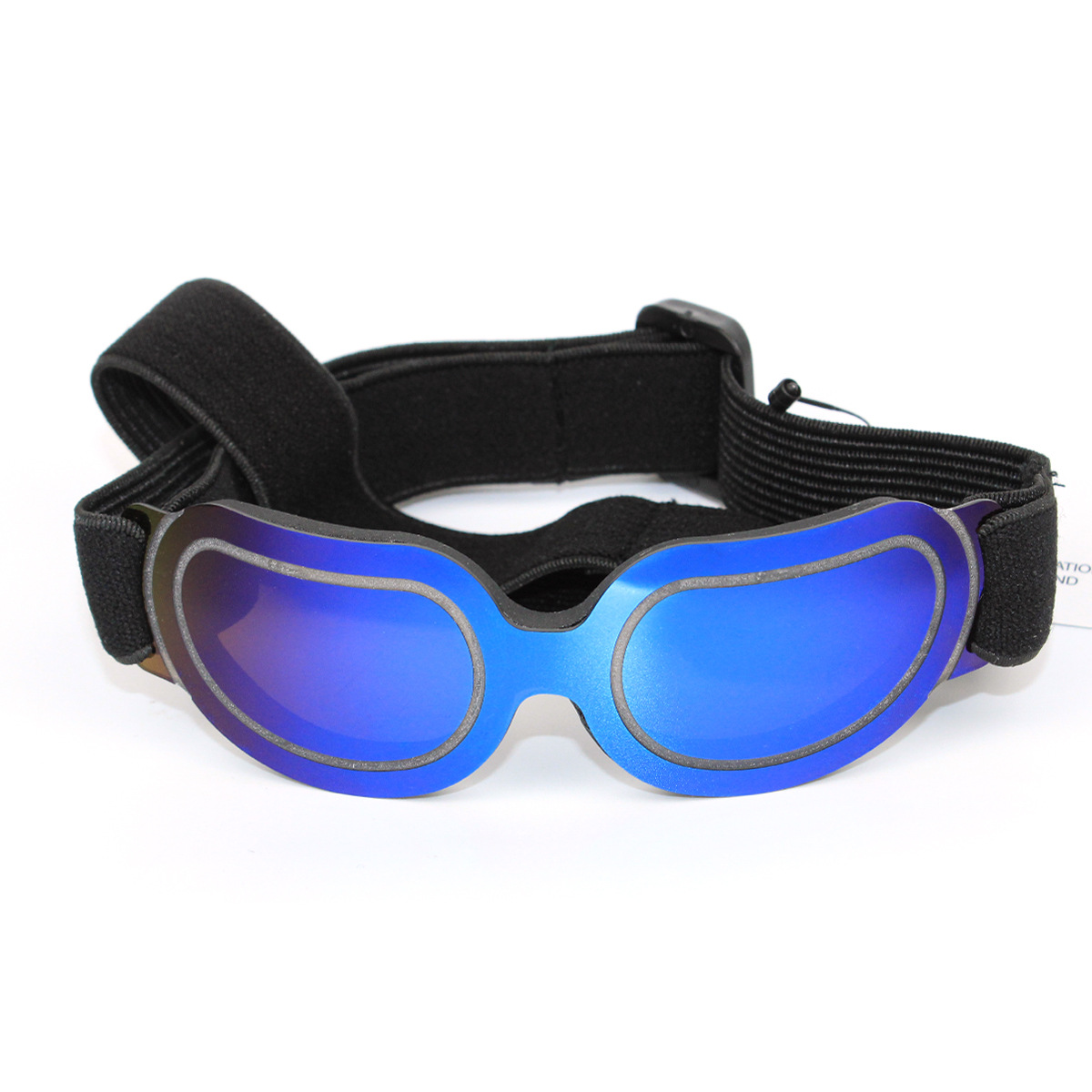 V888-ELOSUNG17323-215539-00 Blue Lenses Pet Sunglasses for Dogs and Cats – UV Protection, Adjustable Strap, Anti-Wind and Anti-Fog Pet Goggles - Image 1