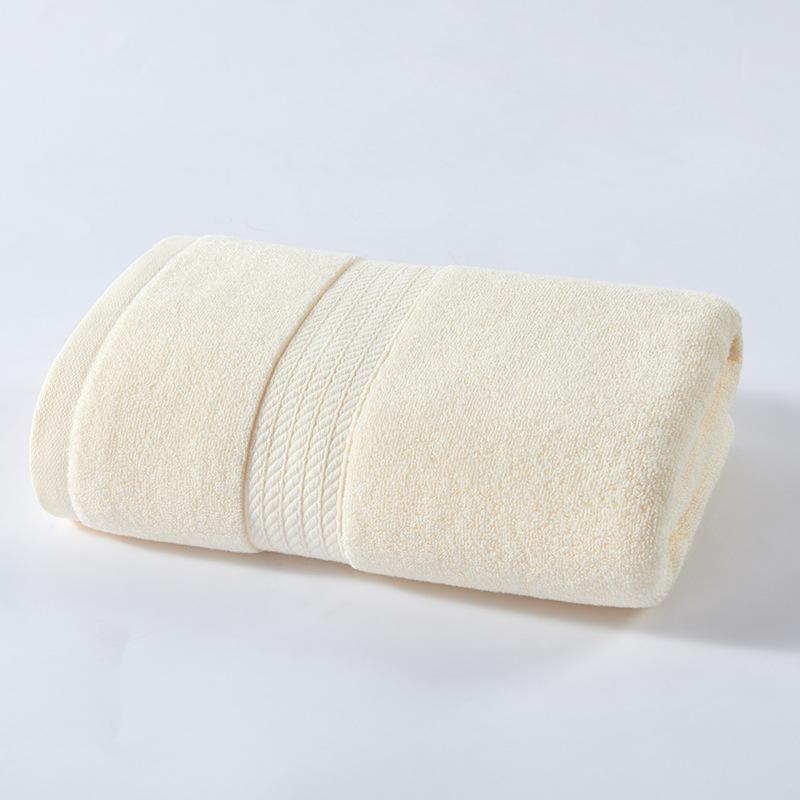V888-ELOSUNG17820-224270-00 White Premium Thick Cotton Bath Towel for Adults - Soft and Absorbent Bathroom Towel - Image 1