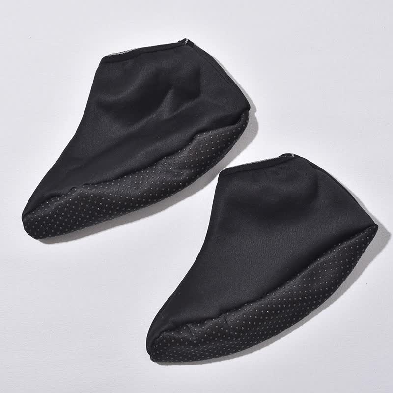 V888-ELOSUNG18132-202503251943-00 6 Pairs Women's Cozy Black Non-Slip Mid-Calf Socks - Warm Fleece-Lined High-Top Floor Socks for Fall & Winter - Image 1