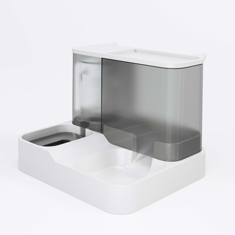 V888-ELOSUNG18153-202504211131-00 Grey Pet Feeder 3L Automatic Cat Feeder and Water Dispenser - Hassle-Free Hydration and Feeding - Image 1