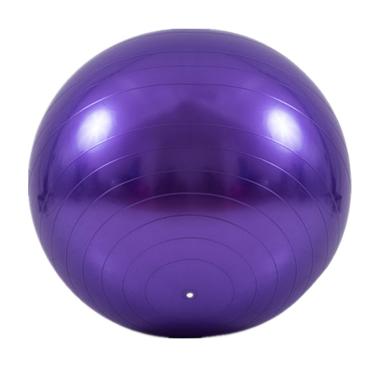 V888-ELOSUNG19058-225932-00 Purple 65cm Anti-Burst Yoga Exercise Ball for Pilates & Core Strength - Image 1