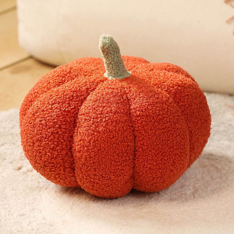 V888-ELOSUNG19075-225786-00 Red 2-PCS 30cm Creative Plush Pumpkin Pillow for Sofa, Window Seat & Living Room Decoration - Image 1