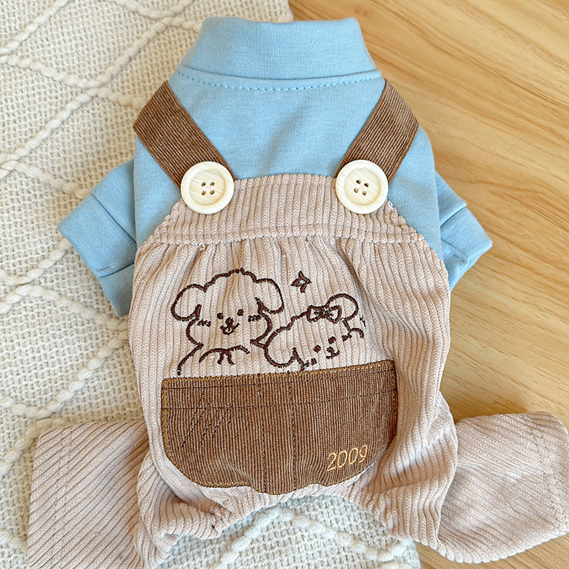 V888-ELOSUNG19815-202503141142-00 L Cute Little Backless Trousers Cute Four-Legged Dog Clothes - Spring/Summer Pet Outfit, Soft & Breathable - Image 1