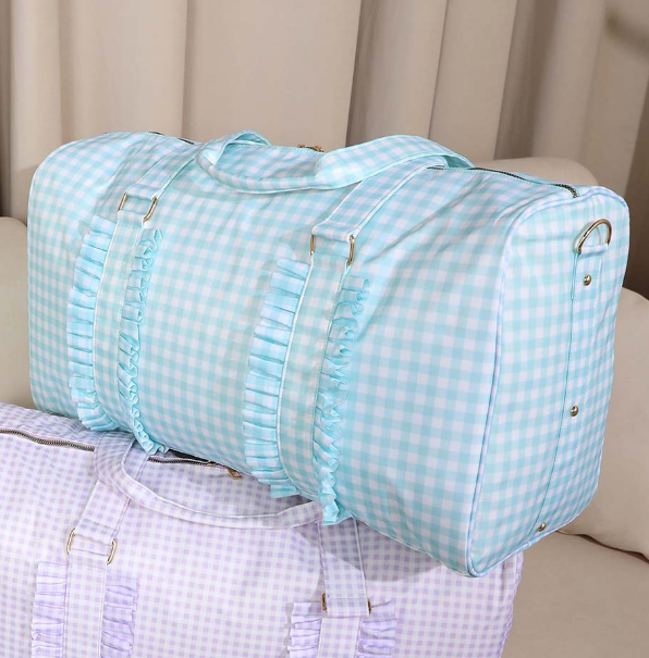 V888-ELOSUNG19835-202503181016-00 Green Travel Bag with Large Capacity - Stylish Striped Backpack for Short Trips, 40x28x10cm - Image 1