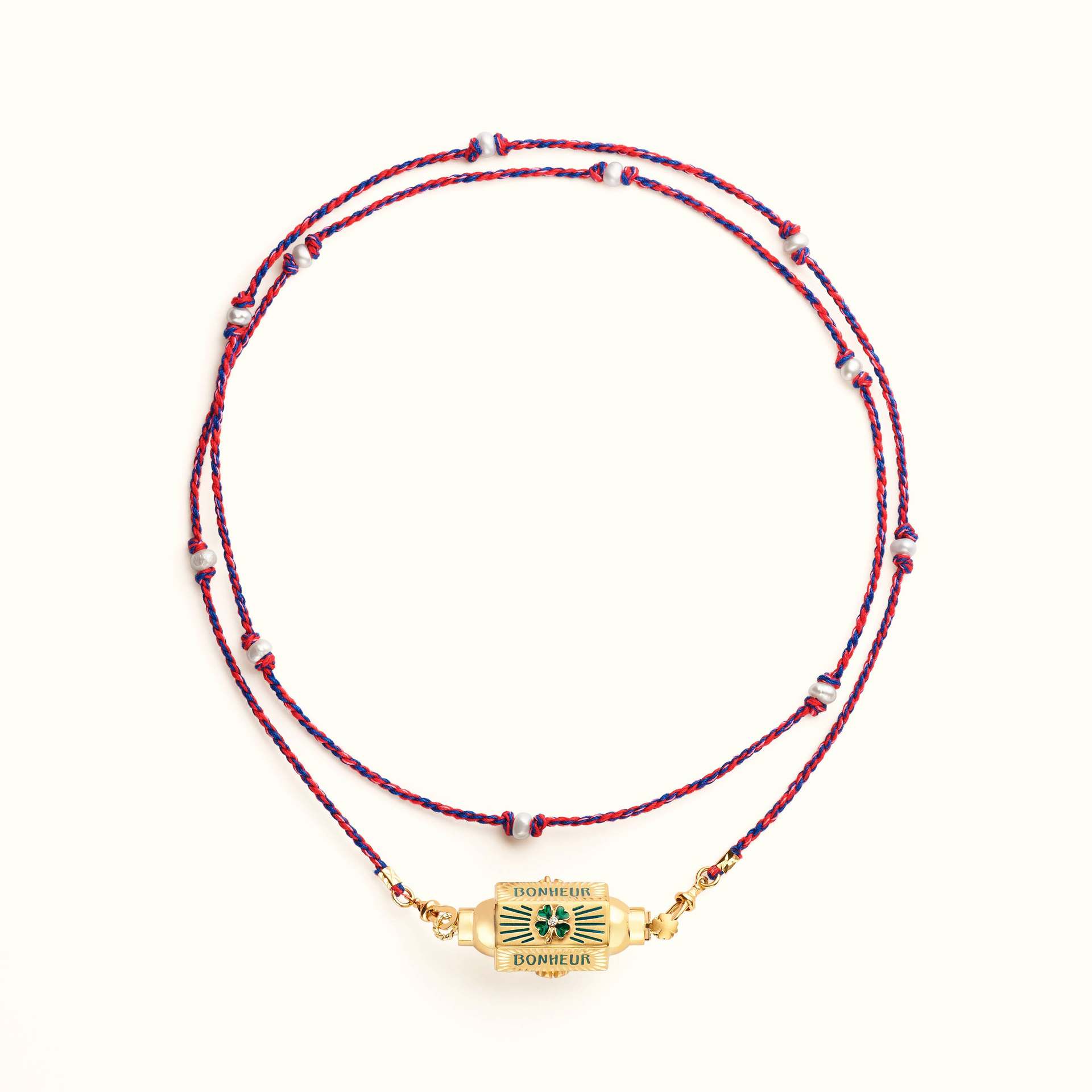 Mystical Tarot Charm Necklace - Boho Pendant(Four-leaf clover pattern)