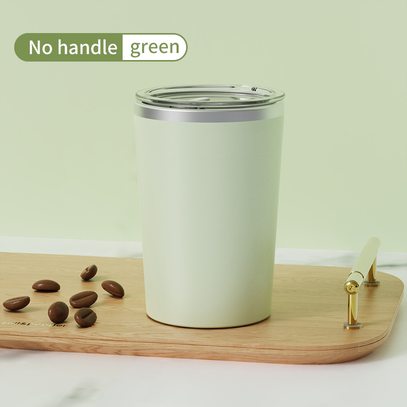 V888-ELOSUNG20800-202503051021-00 Green Portable Automatic Mixing Coffee Cup - Stainless Steel Magnetic Stirrer(No handle) - Image 1