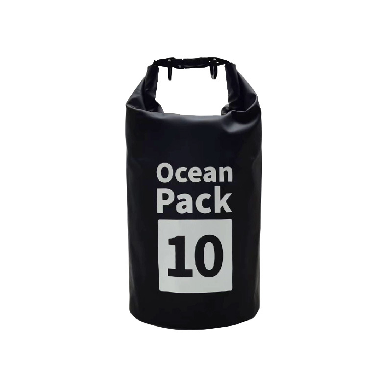 V888-ELOSUNG20806-202503051026-00 Black 10L Waterproof Dry Bag - PVC Mesh Rafting & Swimming Backpack - Image 1