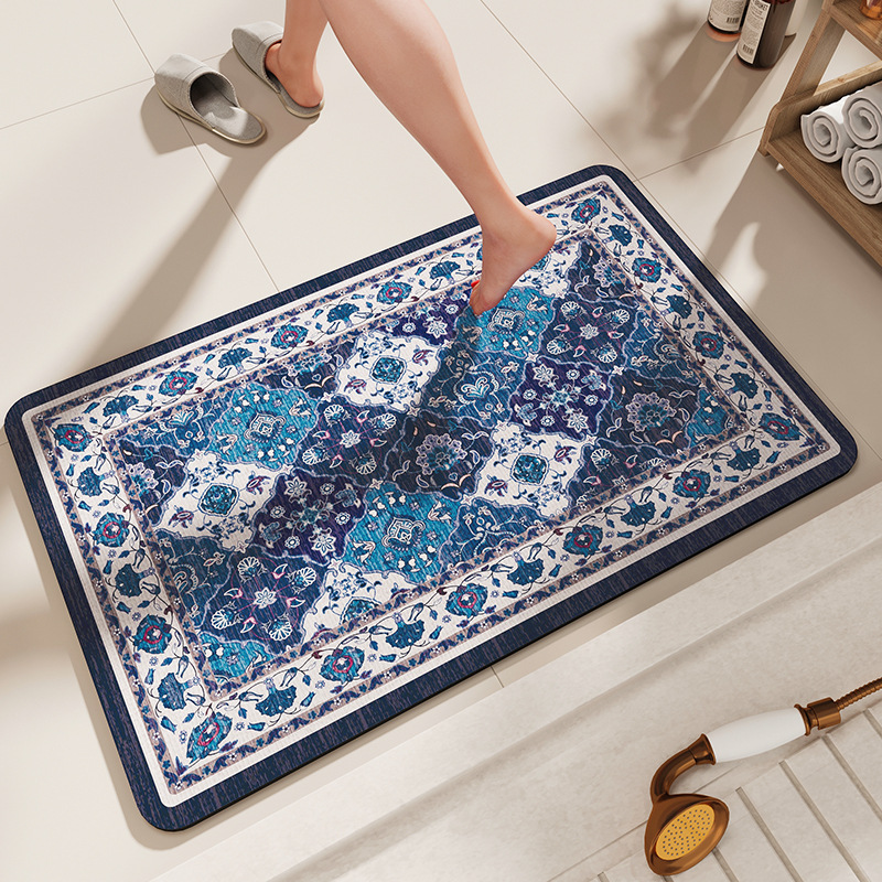 V888-ELOSUNG20914-202503121405-00 Non-Slip Diatomaceous Earth Bath Mat - Quick-Dry, Durable Toilet Rug 40x60cm - Image 1