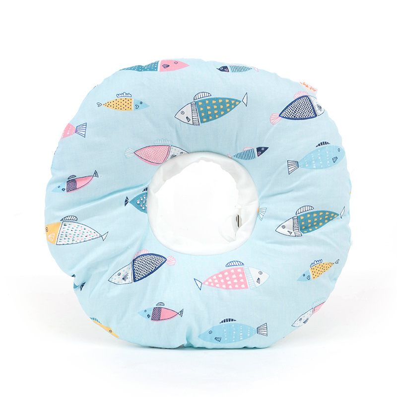 V888-ELOSUNG20982-202503131506-00 2 pcs Light blue fish Soft Pet Recovery Collar - Comfortable Anti-Lick Cone for Cats & Dogs Size S - Image 1