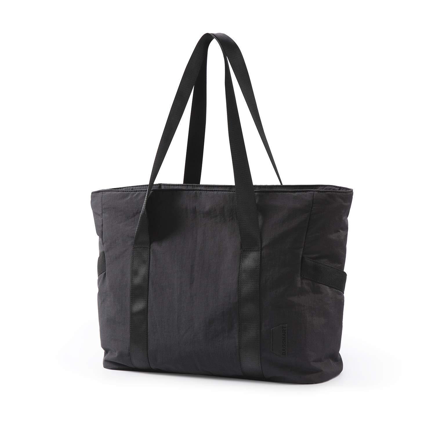 V888-ELOSUNG21170-226775-00 Black Stylish and Practical Water-Resistant Tote Bag for Daily Use & Yoga – Spacious with Convenient Compartments - Image 1