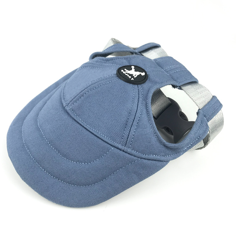 V888-ELOSUNG21187-227262-00 Size M Light Blue Adjustable Pet Baseball Cap for Cats and Dogs - Cute Sun Protection Hat for Outdoor Adventures - Image 1