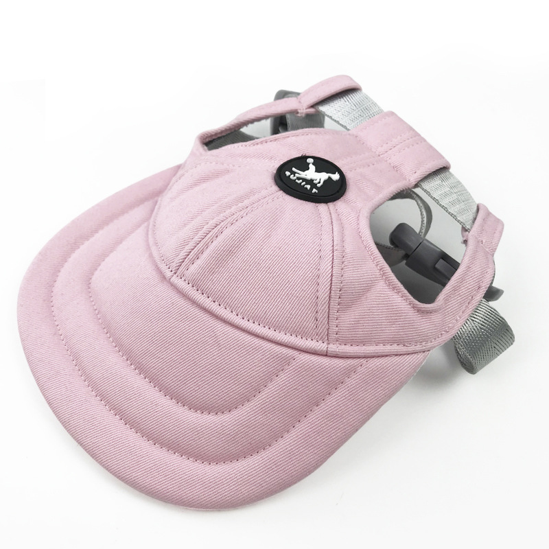V888-ELOSUNG21189-227264-00 Size M Pink Adjustable Pet Baseball Cap for Cats and Dogs - Cute Sun Protection Hat for Outdoor Adventures - Image 1