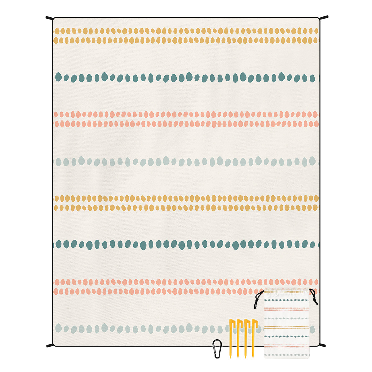V888-ELOSUNG21241-202502241506-00 Style STD-001-32 Colorful Quick Dry Beach Mat Sand Proof Waterproof Outdoor Picnic Blanket - Compact & Lightweight - Image 1