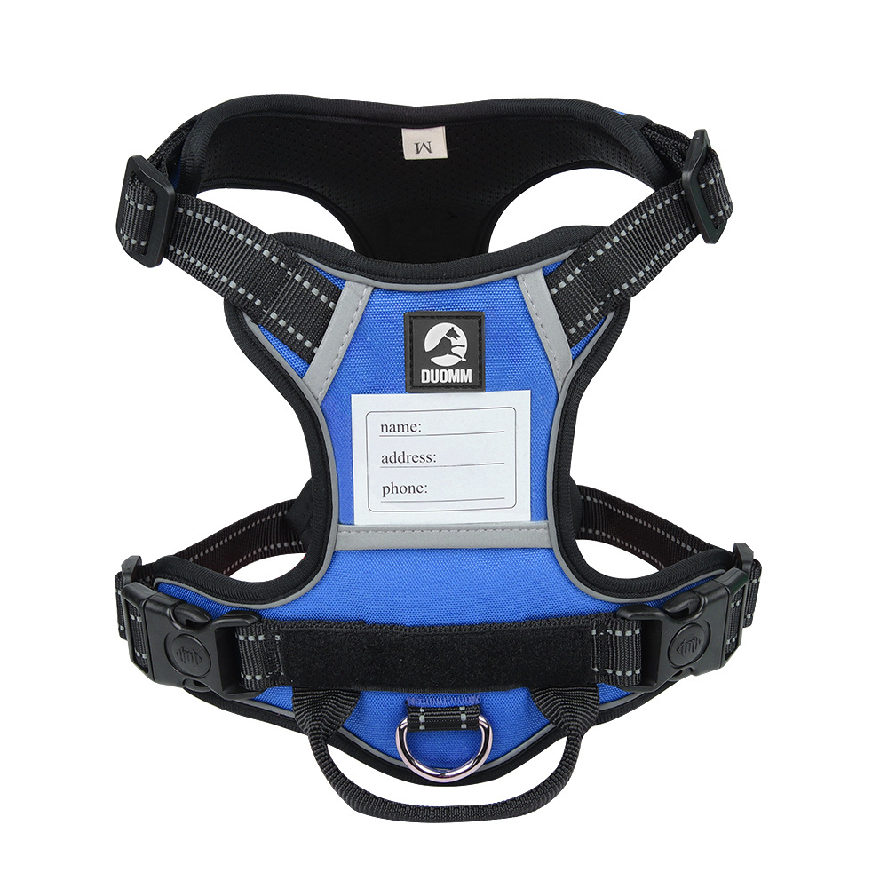 V888-ELOSUNG21876-202503131516-00 Size S Blue Reflective No-Pull Dog Harness - Adjustable & Durable for Large Breeds, Anti-Escape Design - Image 1